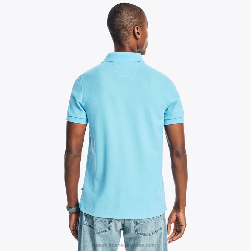 Sustainably Crafted Slim Fit Deck Polo Nautica Men Azure Blue R260HV214