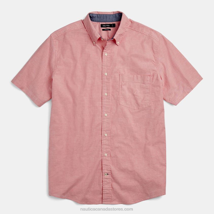Big & Tall Classic Fit Stretch Oxford Shirt Nautica Men Coral Dream R260HV720