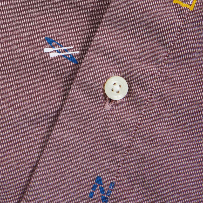 Big & Tall Graphic Short Sleeve Oxford Shirt Nautica Men Zinfandel R260HV611