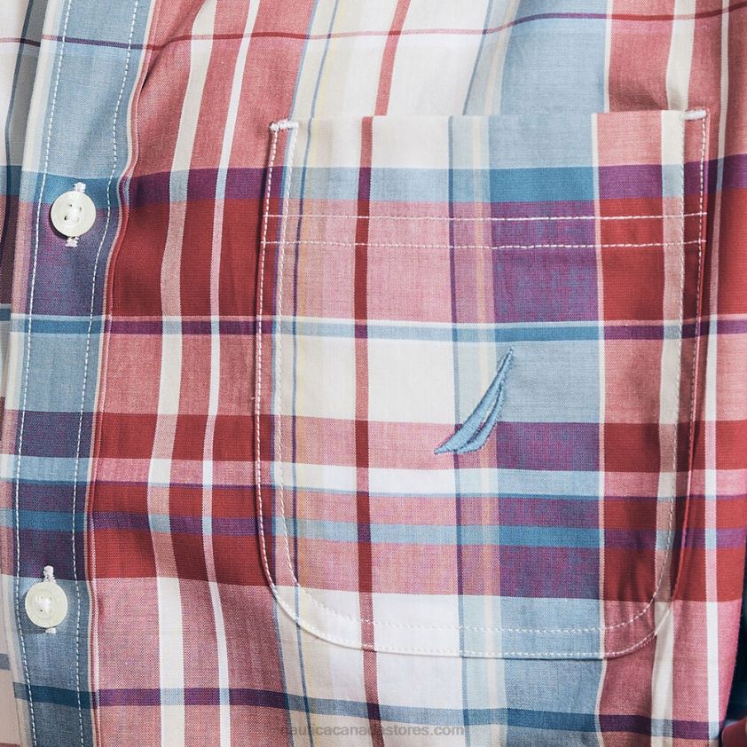 Big & Tall Plaid Poplin Shirt Nautica Men Indian Summer R260HV480