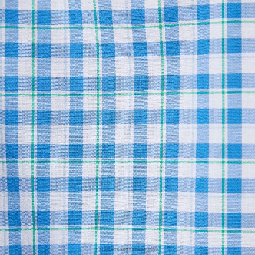 Big & Tall Plaid Short Sleeve Shirt Nautica Men Clear Sky Blue R260HV162