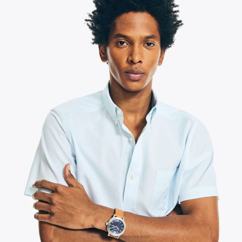 Big & Tall Solid Oxford Shirt Nautica Men Sea Mist R260HV518