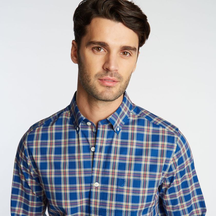 Big & Tall Wrinkle Resistant Shirt In Yarn Dyed Plaid Nautica Men Limoges R260HV593