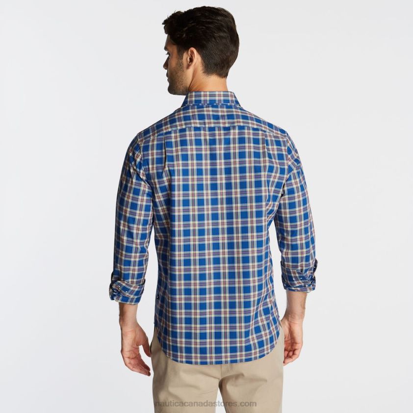 Big & Tall Wrinkle Resistant Shirt In Yarn Dyed Plaid Nautica Men Limoges R260HV593