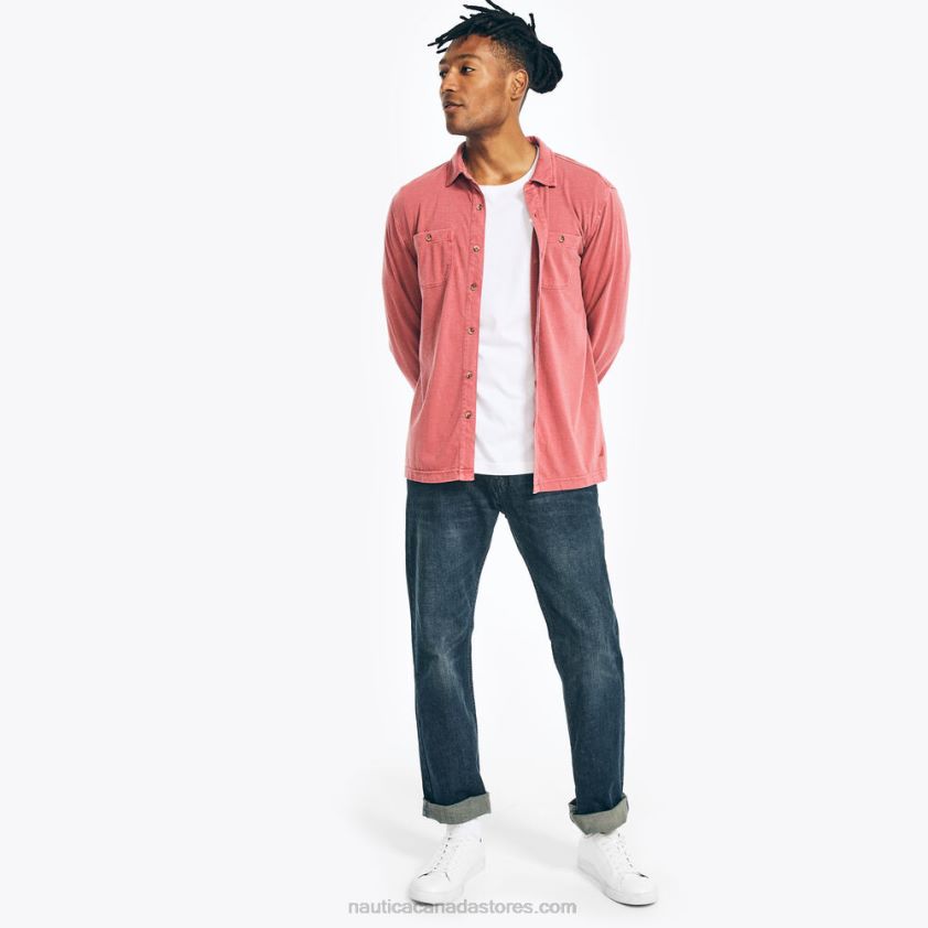 Classic Fit Cotton-Knit Shirt Nautica Men Indian Summer R260HV377