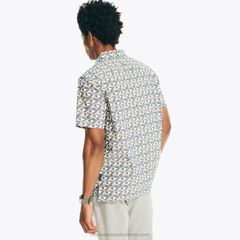 Navtech Classic Fit Printed Short-Sleeve Shirt Nautica Men Peacoat R260HV298