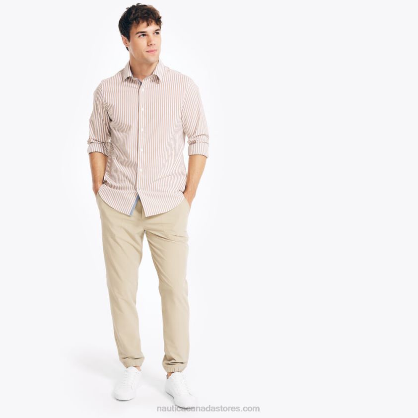 Navtech Trim Fit Striped Shirt Nautica Men All Spice R260HV260