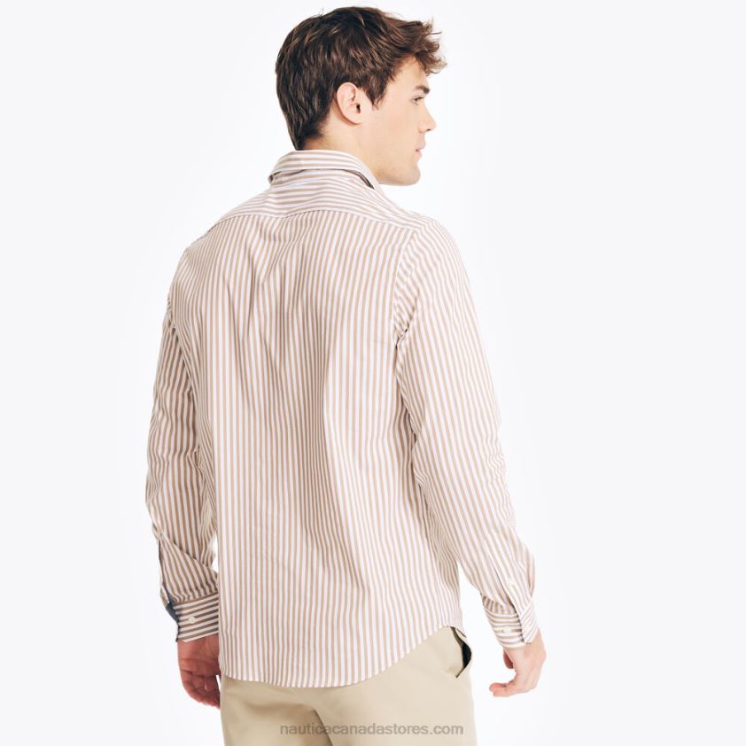 Navtech Trim Fit Striped Shirt Nautica Men All Spice R260HV260