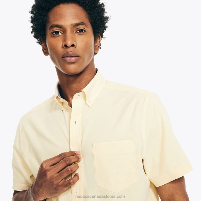 Short-Sleeve Oxford Shirt Nautica Men Sunshine R260HV13