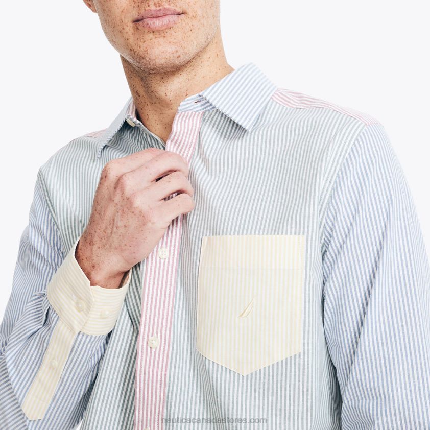 Striped Oxford Shirt Nautica Men Nite Sea Heather R260HV248