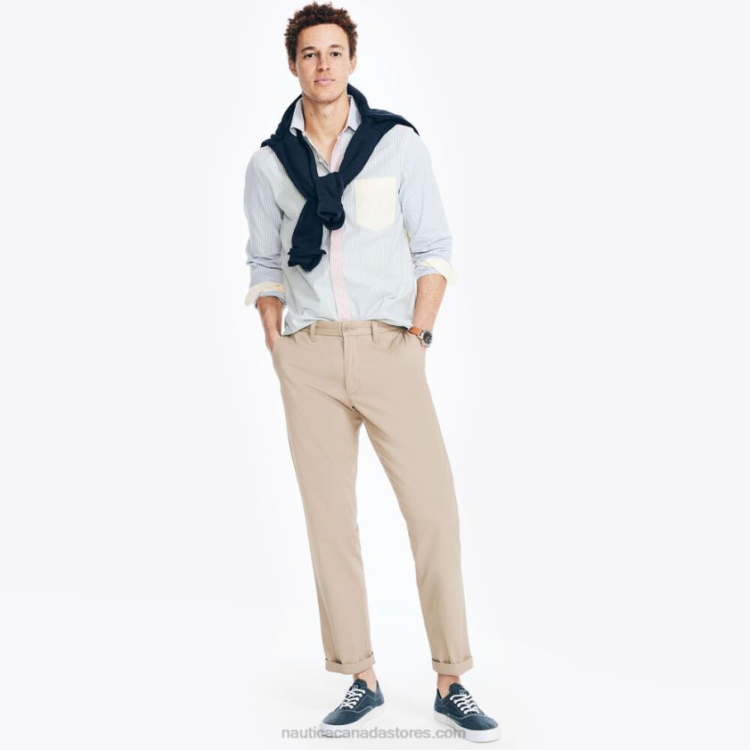 Striped Oxford Shirt Nautica Men Nite Sea Heather R260HV248