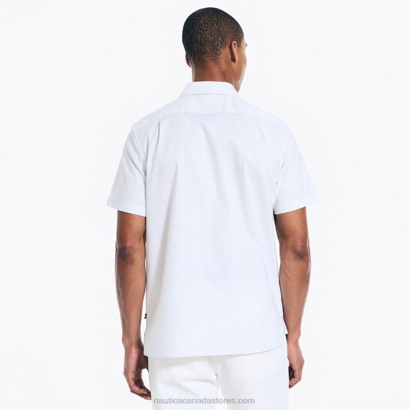 Sustainably Crafted Printed Short-Sleeve Shirt Nautica Men Grey Violet R260HV222