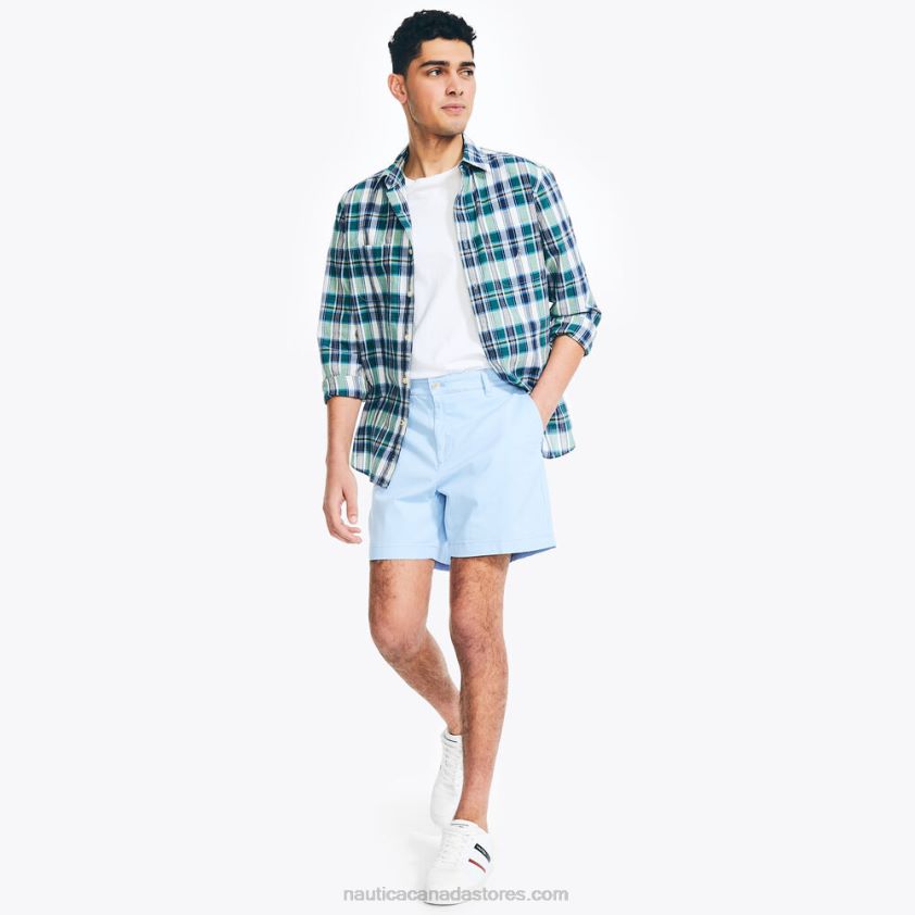 6\" Deck Short Nautica Men Azure Blue R260HV556