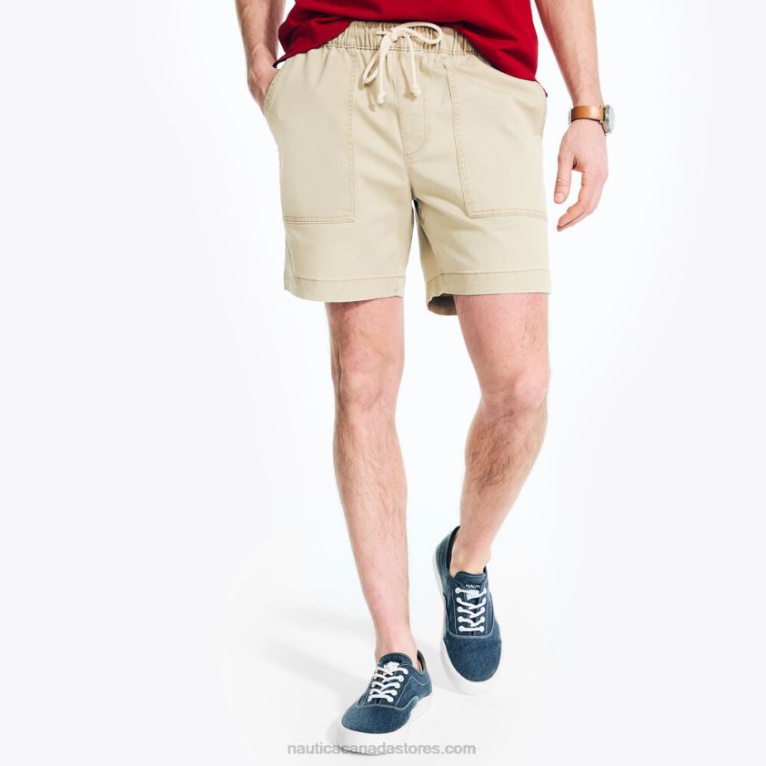 7\" Pull-On Boardwalk Short Nautica Men Military Tan R260HV263