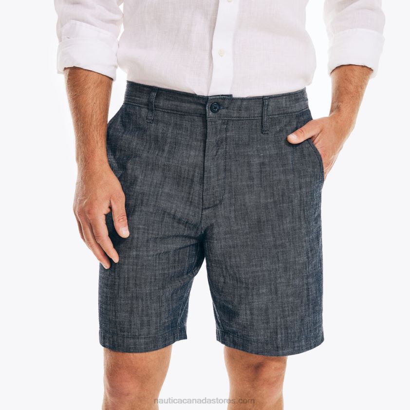 8.5\" Chambray Short Nautica Men Sinker Blue Denim Wash R260HV644