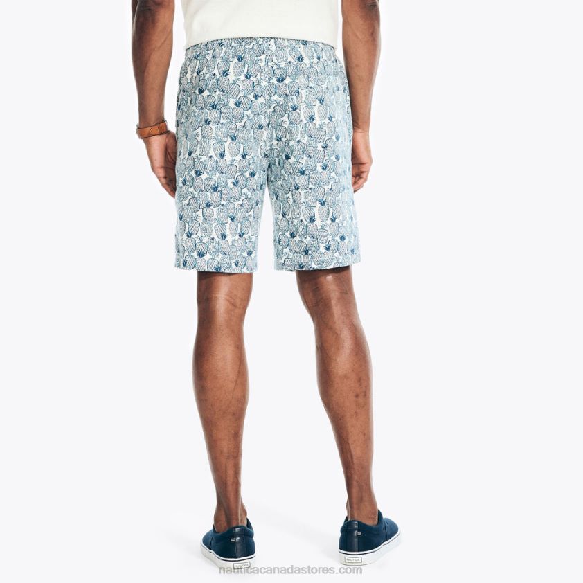 8.5\" Printed Cabana Short Nautica Men Sail White R260HV231