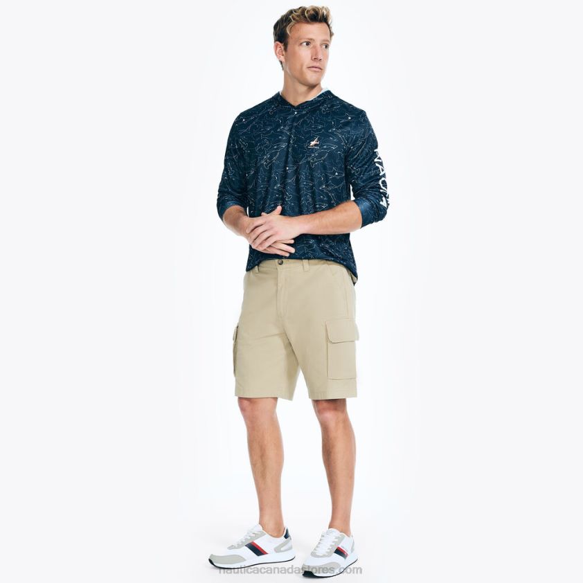 9.5\" Navigator Stretch Cargo Short Nautica Men Beachsand R260HV17
