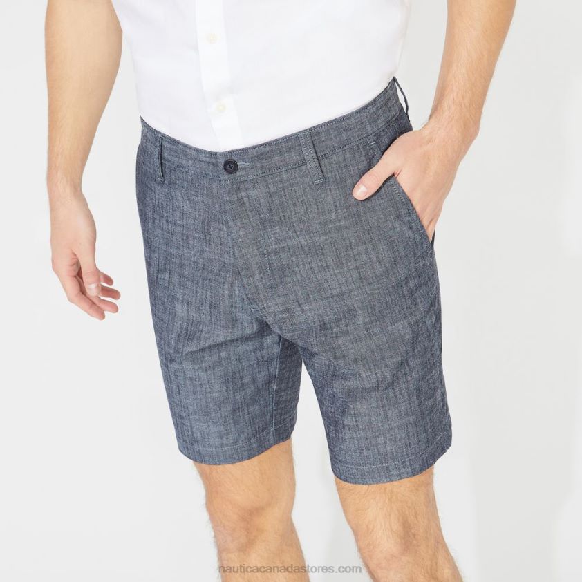 Big & Tall 8.5\" Chambray Deck Short Nautica Men Sinker Blue Denim Wash R260HV670