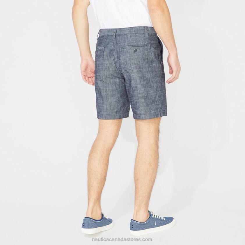 Big & Tall 8.5\" Chambray Deck Short Nautica Men Sinker Blue Denim Wash R260HV670