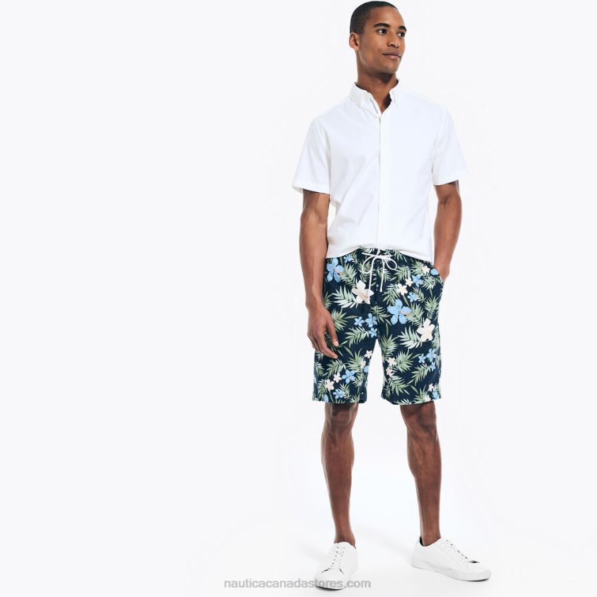 Big & Tall Floral Print Cabana Short Nautica Men Navy R260HV410