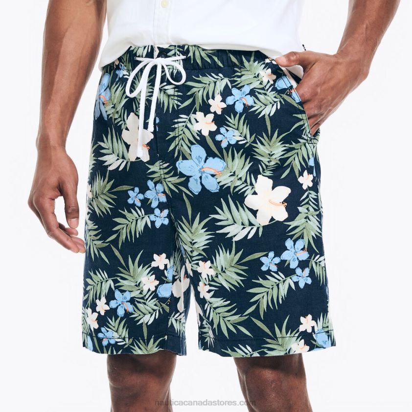 Big & Tall Floral Print Cabana Short Nautica Men Navy R260HV410