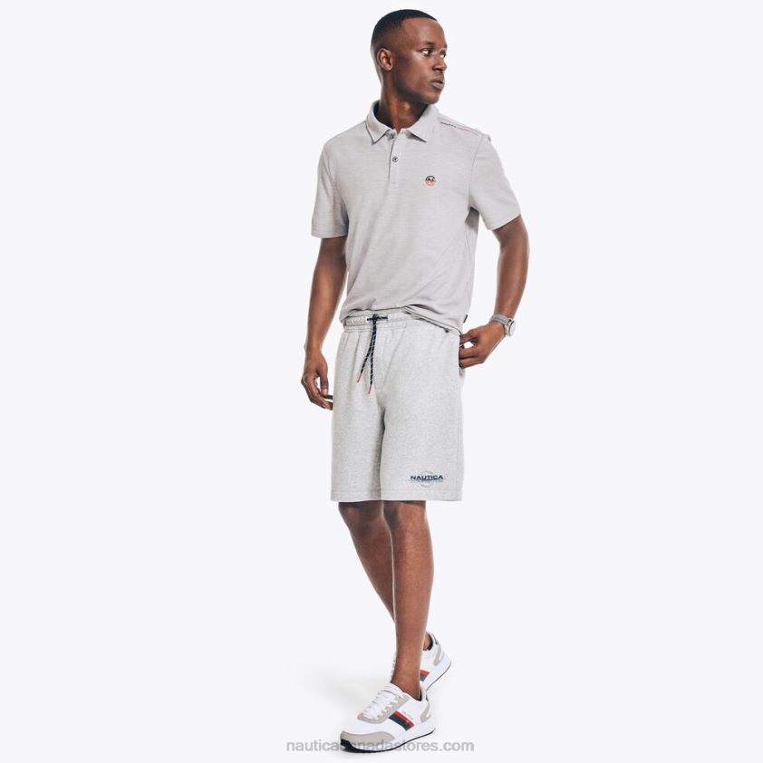 Competition Sustainably Crafted 9\" Fleece Short Nautica Men Grey Heather R260HV223