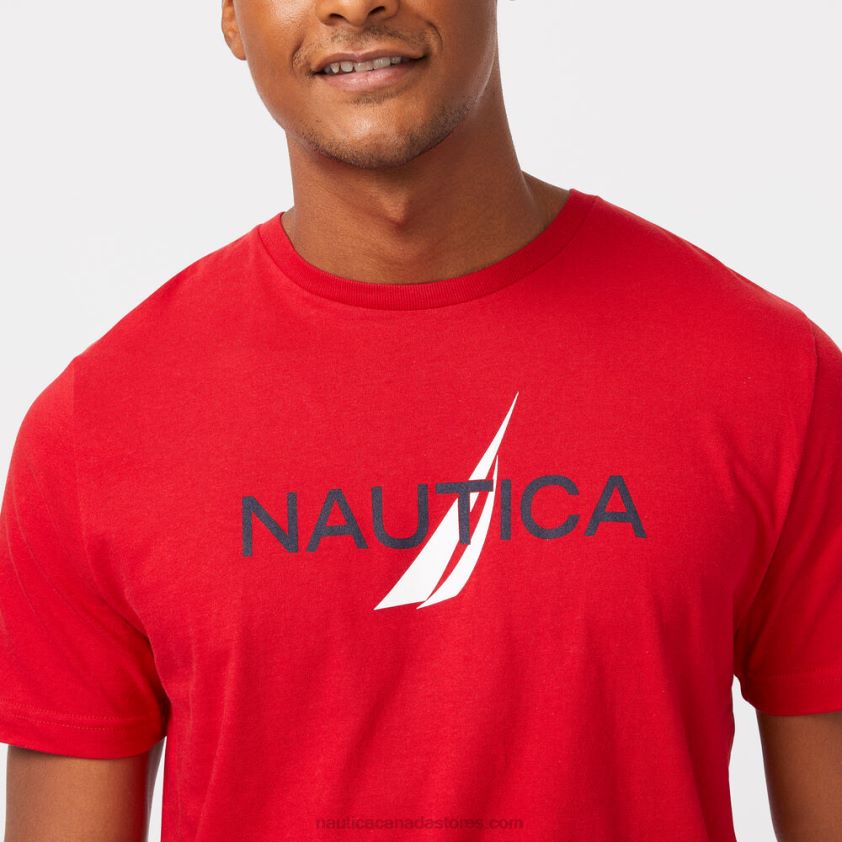 Logo Graphic Sleep T-Shirt Nautica Men Nautica Red R260HV522