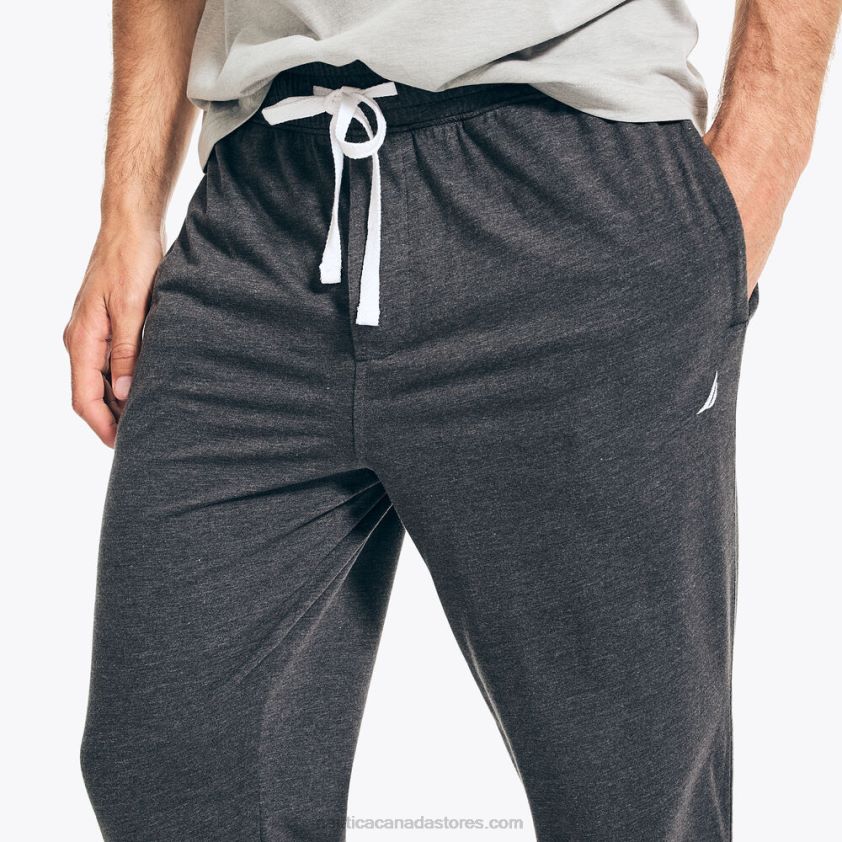 Logo Graphic T-Shirt Pajama Pant Set Nautica Men Grey Heather R260HV466