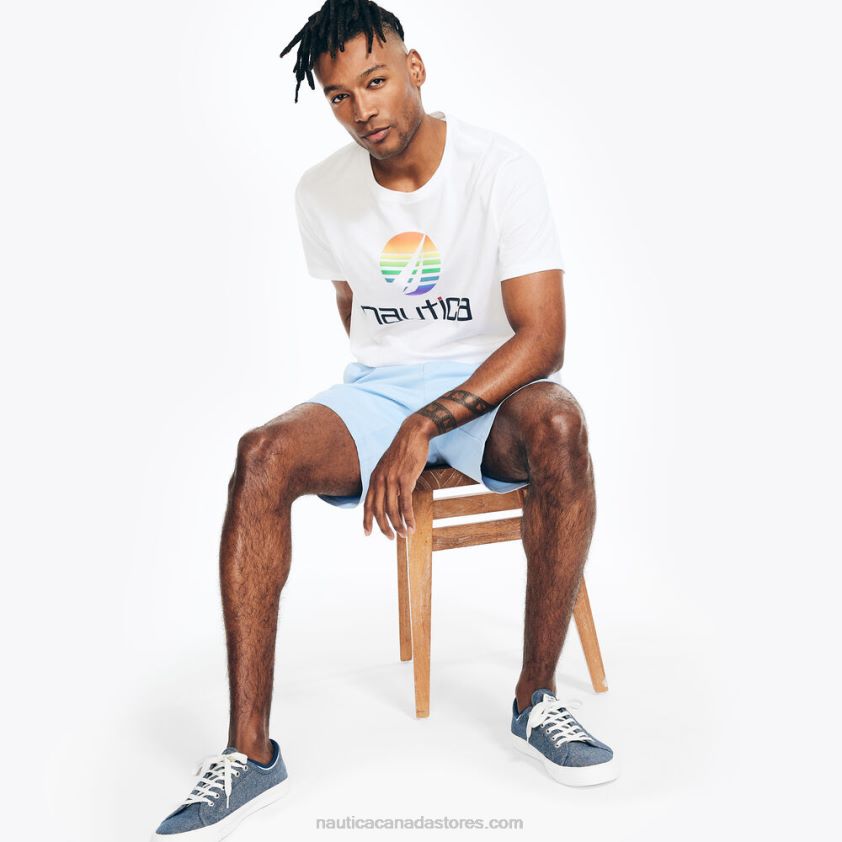 Pride Graphic Sleep T-Shirt Nautica Men Bright White R260HV84