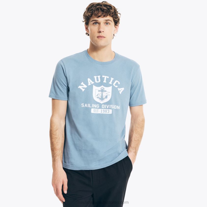 Sailing Division Graphic Sleep T-Shirt Nautica Men Star Sapphire R260HV49
