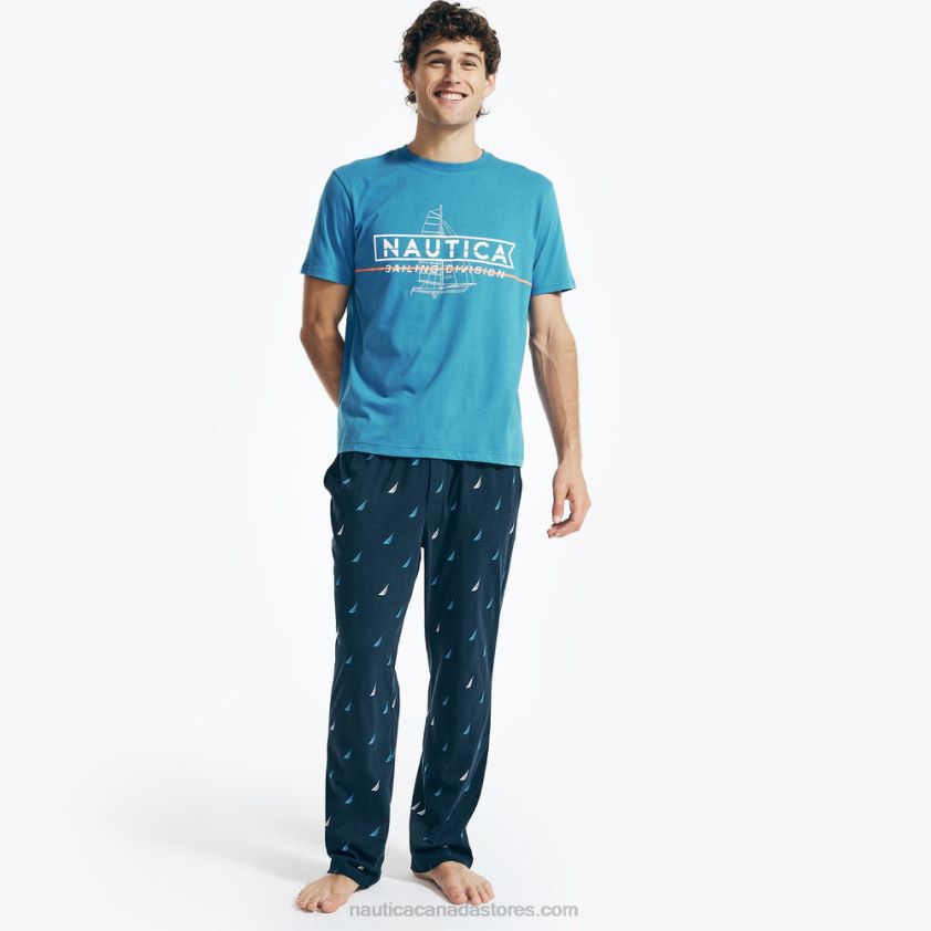 Sailing Division Graphic Sleep T-Shirt Nautica Men True Navy R260HV53