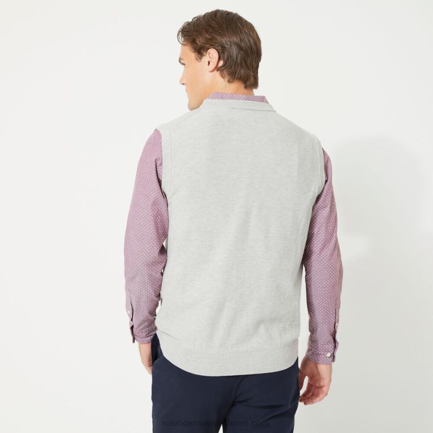 Big & Tall Navtech V-Neck Sweater Vest Nautica Men Grey Heather R260HV615