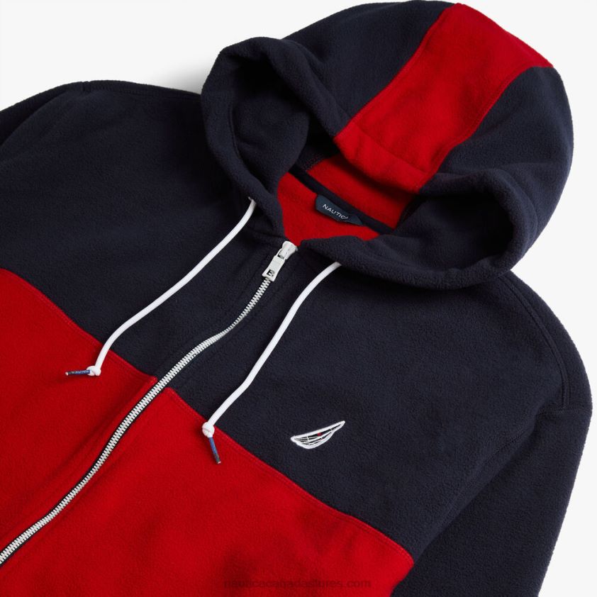 Big & Tall Colorblock Nautex Full-Zip Hoodie Nautica Men Navy R260HV722