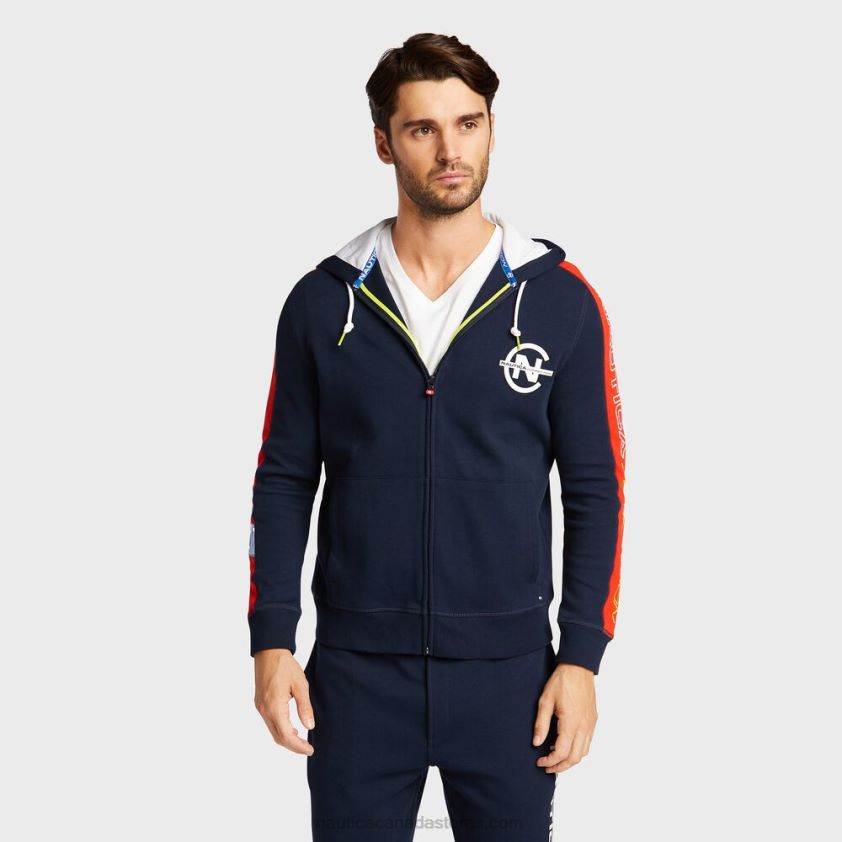Big & Tall Competition Full Zip Hoodie Nautica Men Navy R260HV660