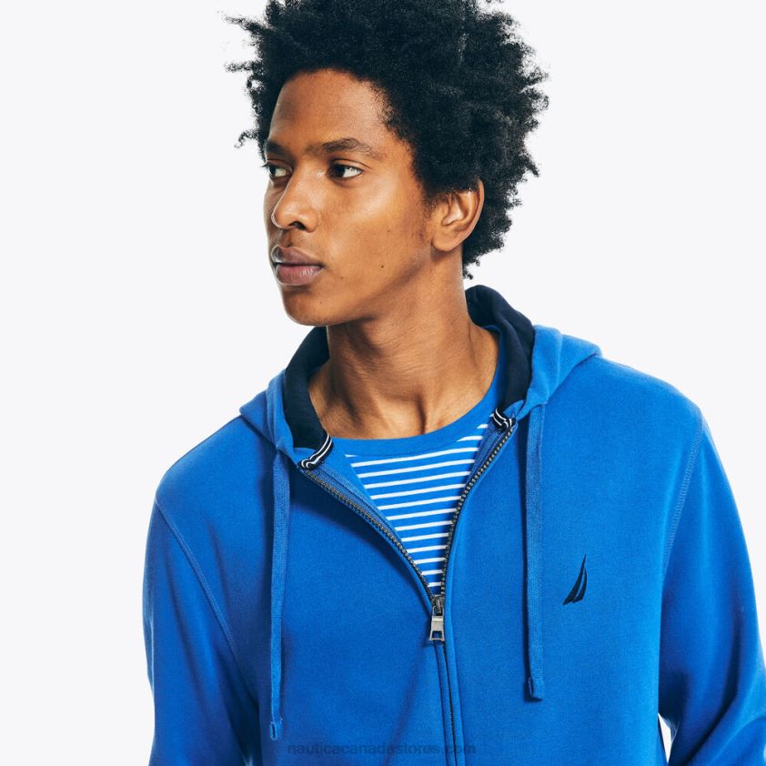 Big & Tall Fleece Full-Zip Hoodie Nautica Men Windsurf Blue R260HV573
