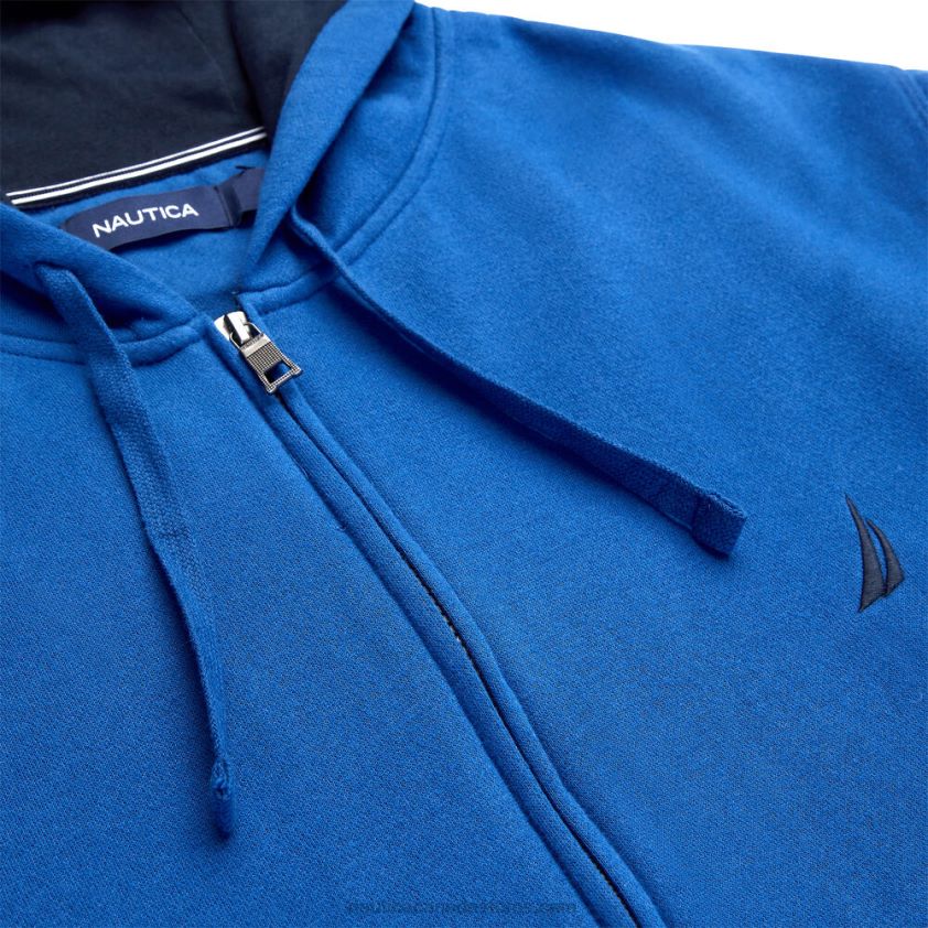 Big & Tall Fleece Full-Zip Hoodie Nautica Men Windsurf Blue R260HV573