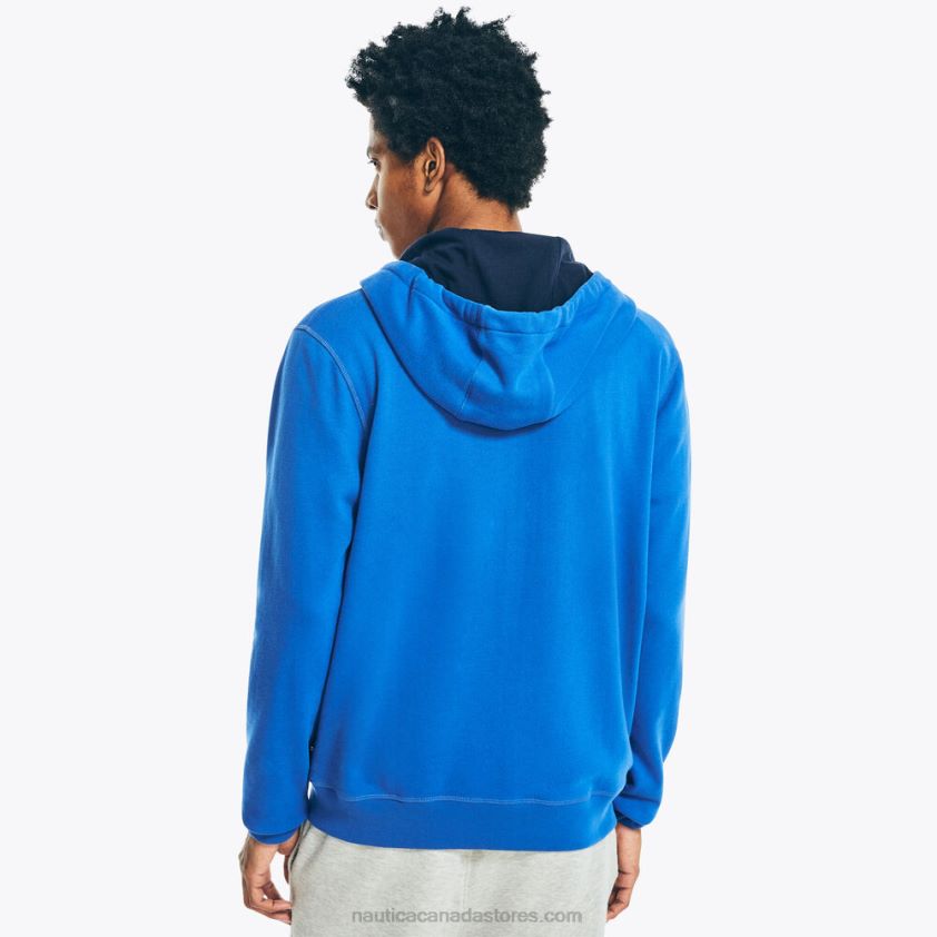 Big & Tall Fleece Full-Zip Hoodie Nautica Men Windsurf Blue R260HV573
