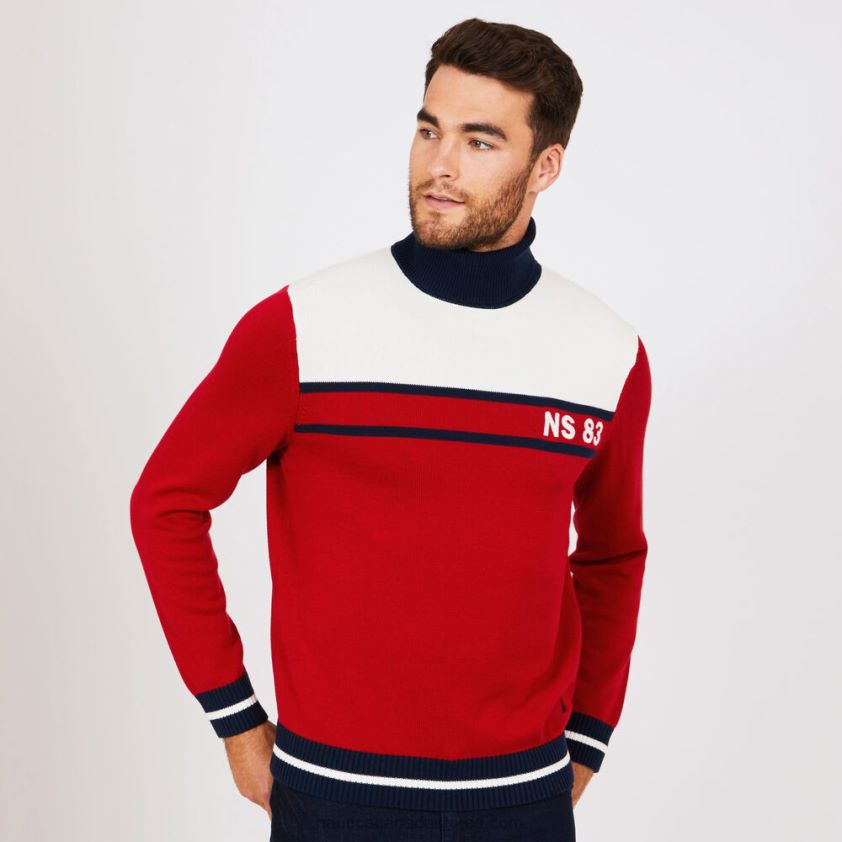 Big & Tall Ns-83 Colorblock Turtleneck Nautica Men Nautica Red R260HV724