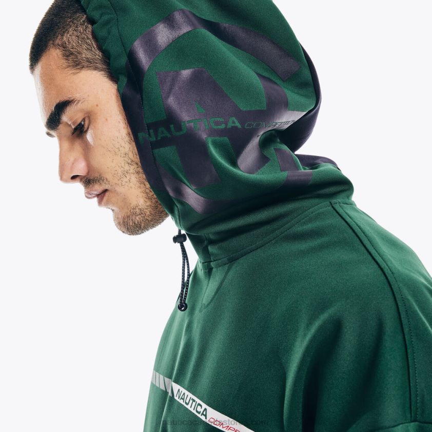 Competition Sustainably Crafted Logo Pullover Hoodie Nautica Men Cosmic Fern R260HV566