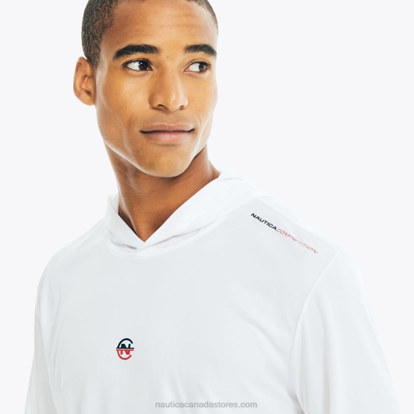 Competition Sustainably Crafted Pullover Hoodie Nautica Men Bright White R260HV386