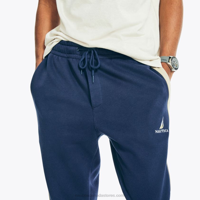 Side-Stripe Colorblock Jogger Nautica Men Stellar Blue Heather R260HV255