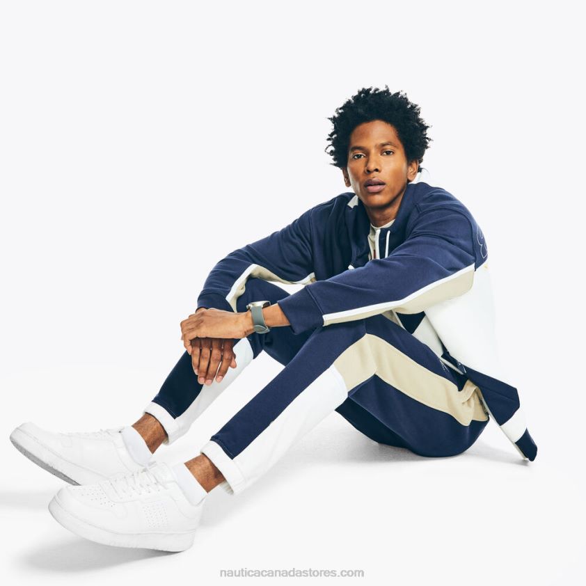 Side-Stripe Colorblock Jogger Nautica Men Stellar Blue Heather R260HV255
