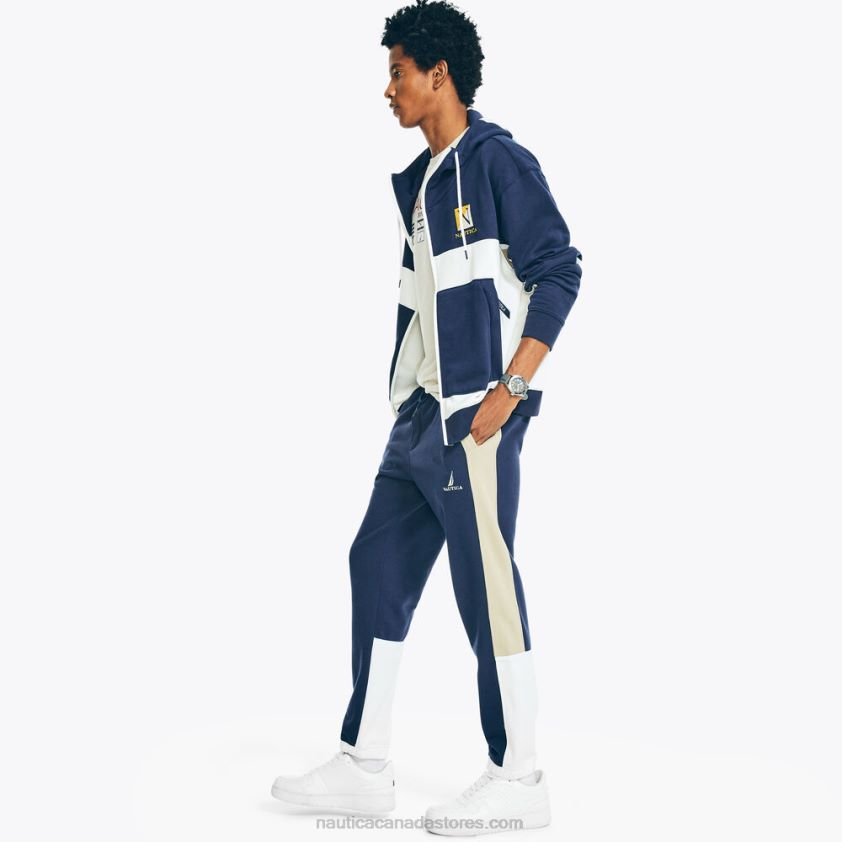 Side-Stripe Colorblock Jogger Nautica Men Stellar Blue Heather R260HV255