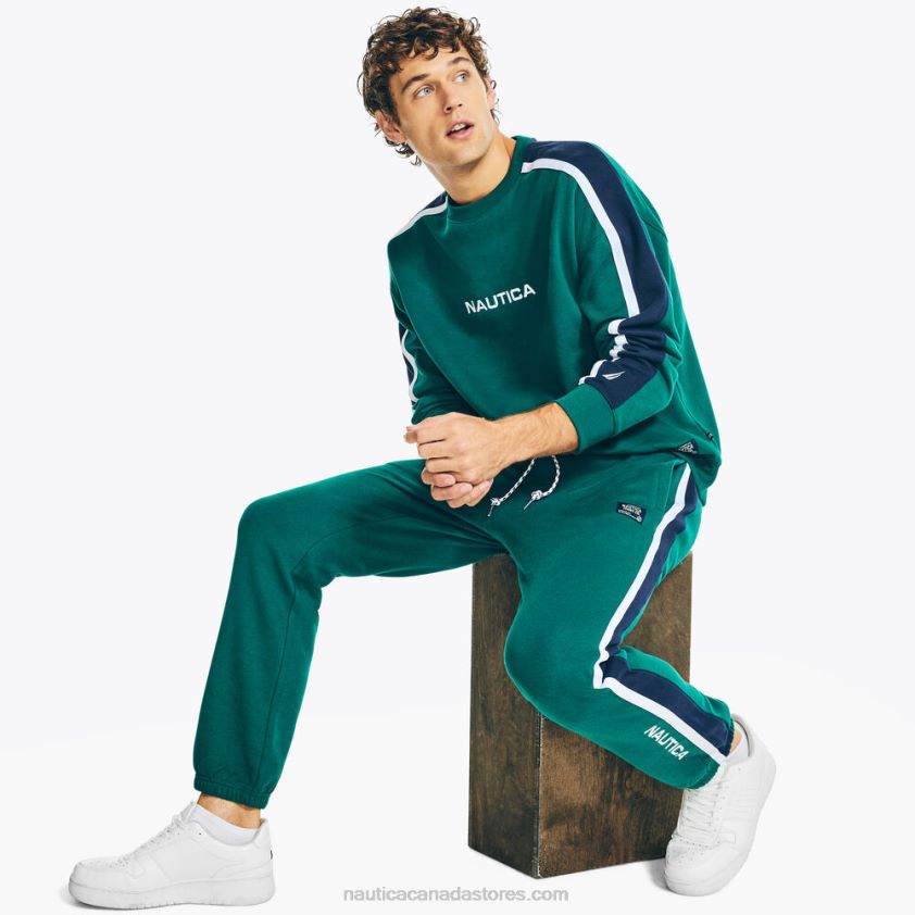 Sustainably Crafted Colorblock Jogger Nautica Men Cosmic Fern R260HV139