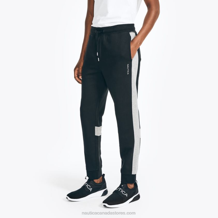 Sustainably Crafted Side-Stripe Colorblock Jogger Nautica Men True Black R260HV426