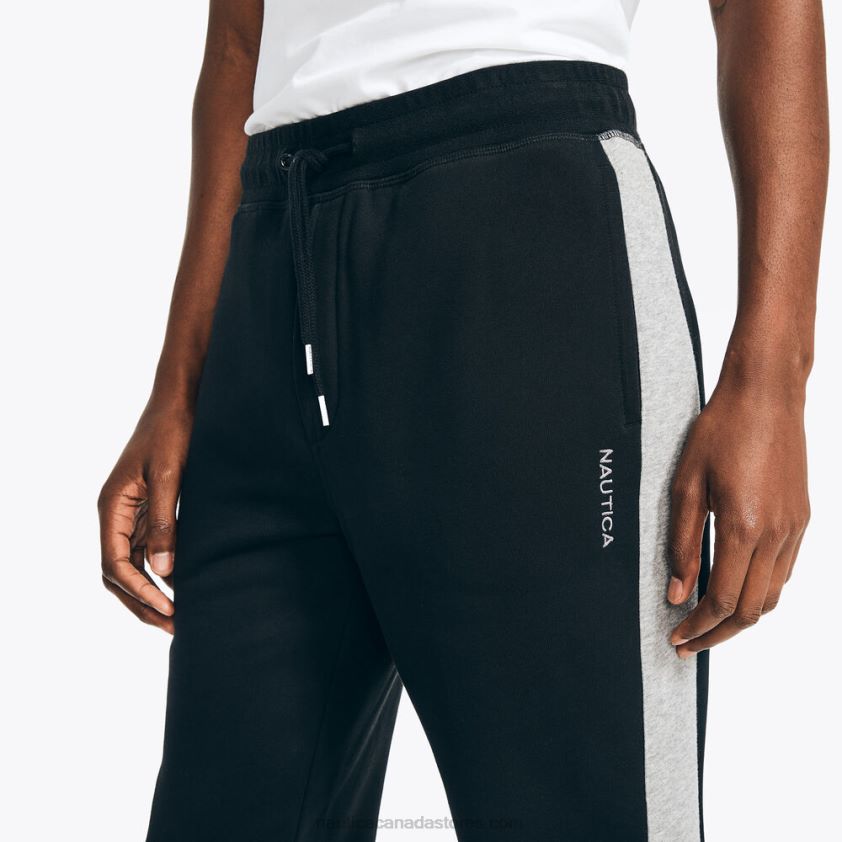Sustainably Crafted Side-Stripe Colorblock Jogger Nautica Men True Black R260HV426