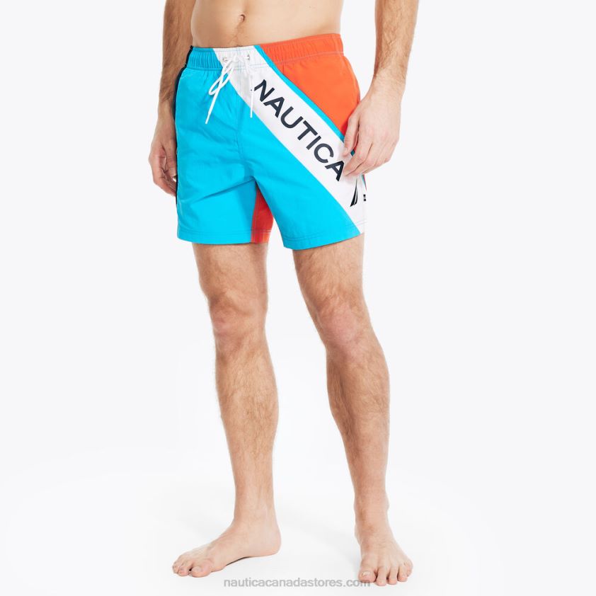 6" Colorblock Quick-Dry Swim Nautica Men Hawaiian Ocean R260HV618