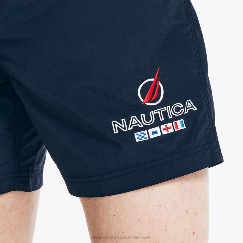 6\" Heritage Striped Quick-Dry Swim Nautica Men Navy R260HV138