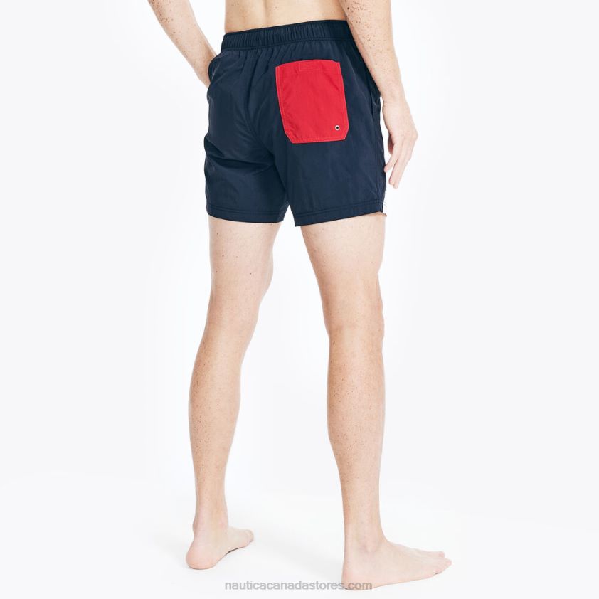 6\" Heritage Striped Quick-Dry Swim Nautica Men Navy R260HV138