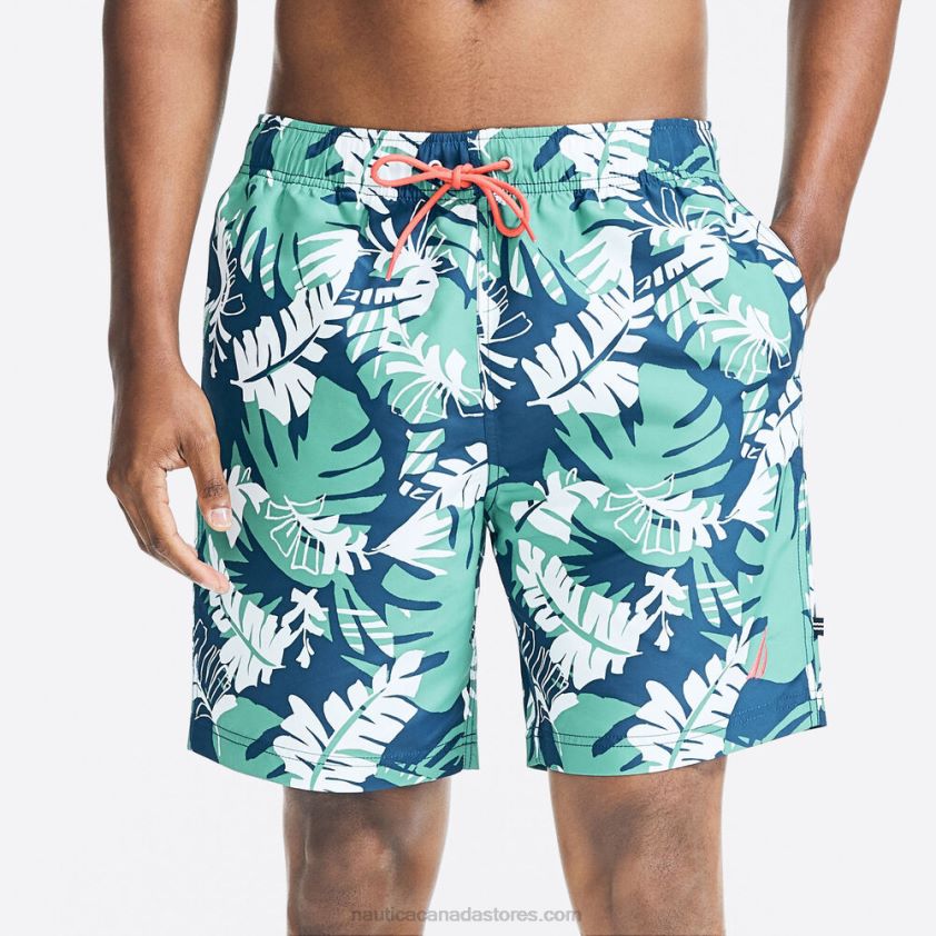 8" Big & Tall Sustainably Crafted Printed Quick-Dry Swim Nautica Men Estate Blue R260HV238